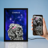 Celestial Pet Portrait LED Night Light - Night Light Pet Portrait - 1 Pet - Furr and Family