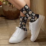 Christmas Santa & Candy Socks | Pet Lover Gift | Fun & Comfortable Socks - Socks - Birthday Gift Socks - Furr and Family