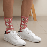 Christmas Santa & Candy Socks | Pet Lover Gift | Fun & Comfortable Socks - Socks - Birthday Gift Socks - Furr and Family