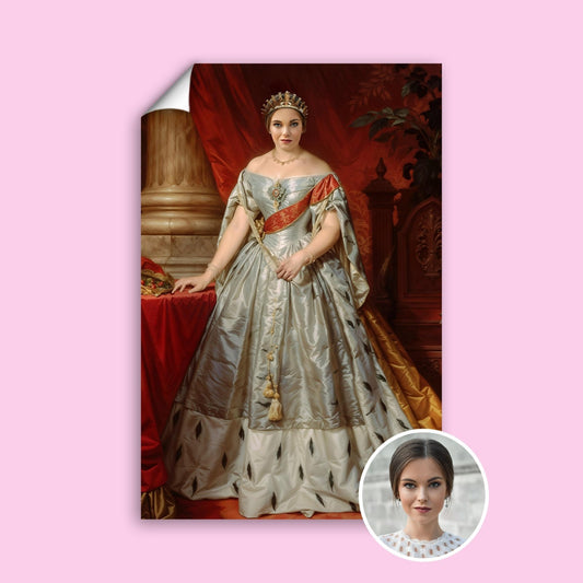 Classic Renaissance Queen Portrait - Human Portrait - Female - Furr and Family