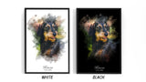 Classic Watercolor Pet Art – Custom Watercolor Pet Portrait - 1 Pet - Furr and Family