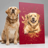 Contemporary Custom Pet Portraits – Modern Art for Your Pet - 1 Pet - Furr and Family