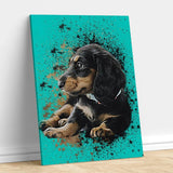 Contemporary Custom Pet Portraits – Modern Art for Your Pet - 1 Pet - Furr and Family