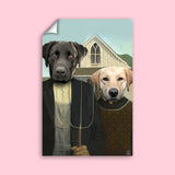 Farmer and Wife - Custom Pet Portrait