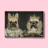 Queenly Pair - Custom Pet Portrait