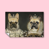 Queenly Pair - Custom Pet Portrait