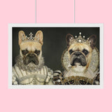 Queenly Pair - Custom Pet Portrait