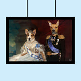 Royal Pair – Custom Multi-Pet Portrai
