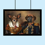 Imperial Companions – Custom Royal Multi-Pet Portrait