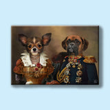 Imperial Companions – Custom Royal Multi-Pet Portrait