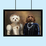 Royal Elegance – Custom Multi-Pet Portrait