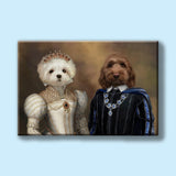 Royal Elegance – Custom Multi-Pet Portrait