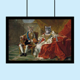 Noble Sovereigns – Custom Royal Multi-Pet Portrait