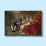 Noble Sovereigns – Custom Royal Multi-Pet Portrait