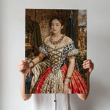 Custom Baroque Queen Painting for Women - Human Portrait - Female - Furr and Family