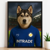 Custom Chelsea Pet Portrait - Pet Sports Theme - 1 Pet - Furr and Family