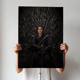 Custom Female Portrait on Iron Throne - Human Portrait - Female - Furr and Family