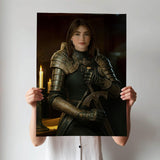 Custom Female Warrior Portrait - Human Portrait - Female - Furr and Family