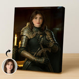 Custom Female Warrior Portrait - Human Portrait - Female - Furr and Family