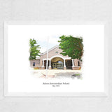 Custom Home Portrait Traditional Gift - Home Portrait - Canvas - Furr and Family