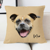 Custom Pet Face Oil Painting Square Pillow - 1 Pet - Furr and Family