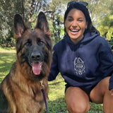 Custom Pet Head Embroidered Line art Mom & Dad Tshirts - Sweatshirts & Hoodies - Hoodie - 1 Pet - Furr and Family