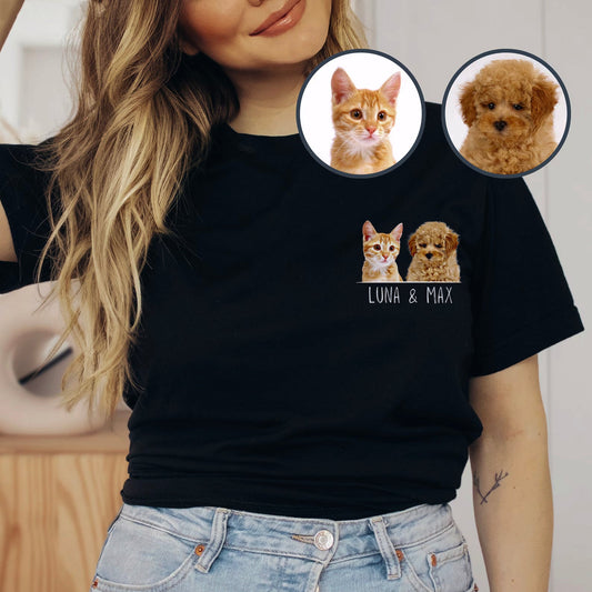 Custom Pet Lover Personalized Dog Shirt, Hoddies and Sweat Shirts for Humans - Printing T shirt - 1 Pet - Furr and Family