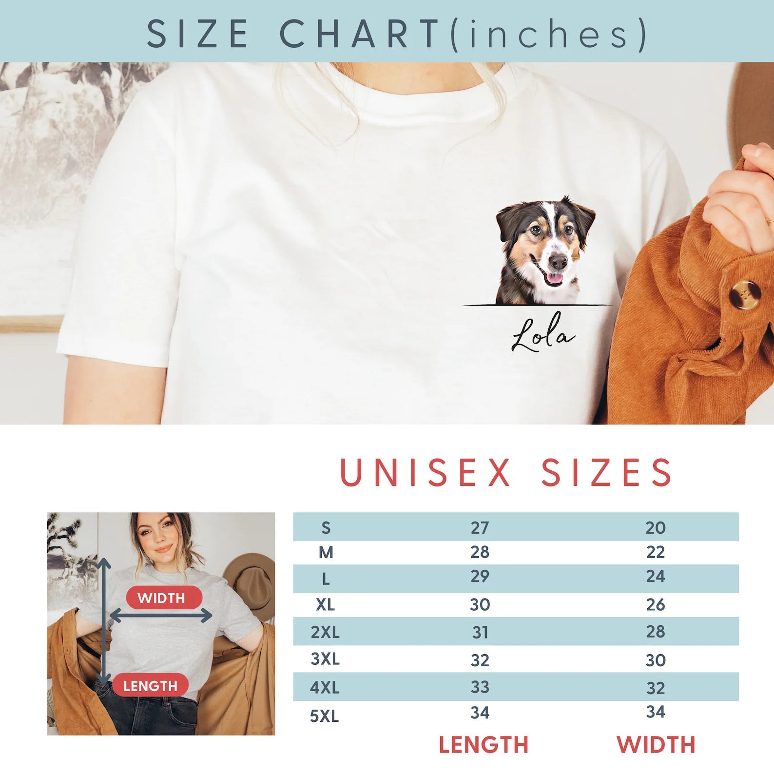 Custom Pet Lover Personalized Dog Shirt, Hoddies and Sweat Shirts for Humans - Printing T shirt - 1 Pet - Furr and Family