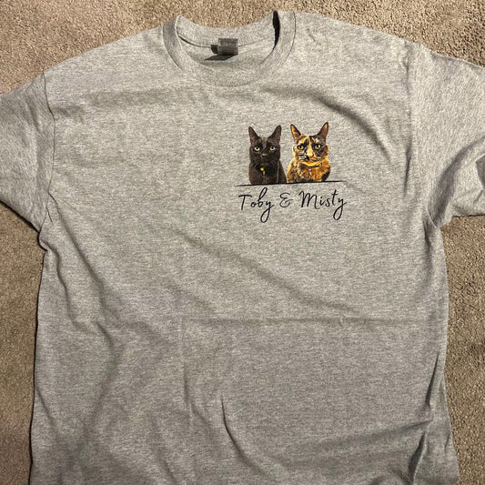 Custom Pet Lover Personalized Dog Shirt, Hoddies and Sweat Shirts for Humans - Printing T shirt - 1 Pet - Furr and Family