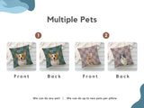Custom Pet Pillow – Personalized Pet Portrait Cushion with Pet Name