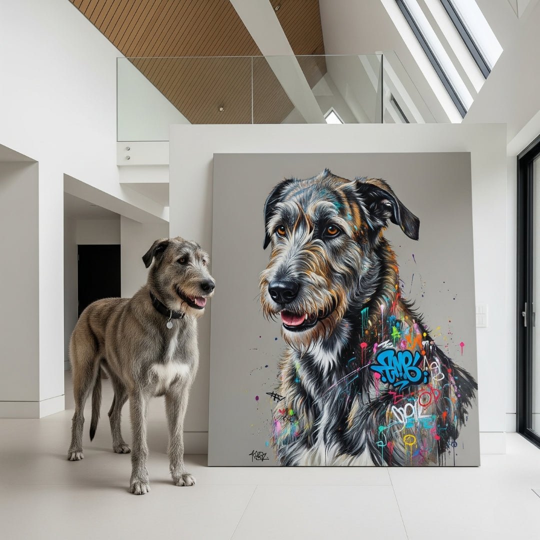 Custom Pet Portrait - Classic Contemporary Style - Classic Contemporary Style - 1 Pet - Furr and Family