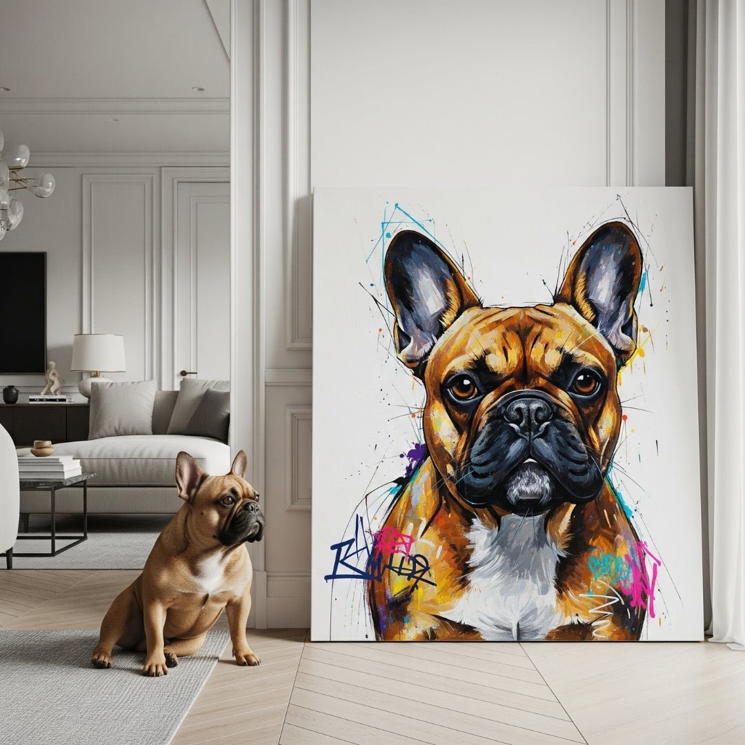 Custom Pet Portrait - Classic Contemporary Style - Classic Contemporary Style - 1 Pet - Furr and Family