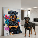 Custom Pet Portrait - Classic Contemporary Style - Classic Contemporary Style - 1 Pet - Furr and Family