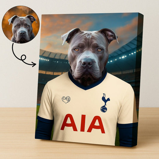 Custom Tottenham Hotspur Pet Portrait - Pet Sports Theme - 1 Pet - Furr and Family