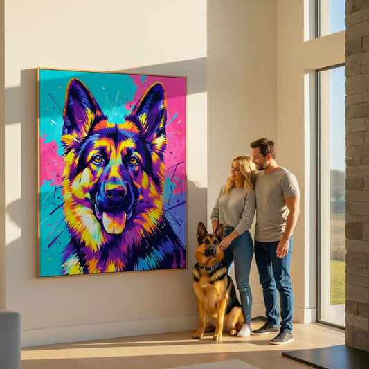 Custom Pet Portrait - POP Art into a Bold, Expressive Work of Art