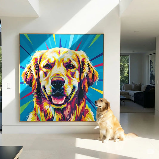 Custom Pet Portrait - POP Art into a Bold, Expressive Work of Art