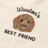 Custom Dog Portrait Embroidered Baby Onesie – Pet Sibling Gift