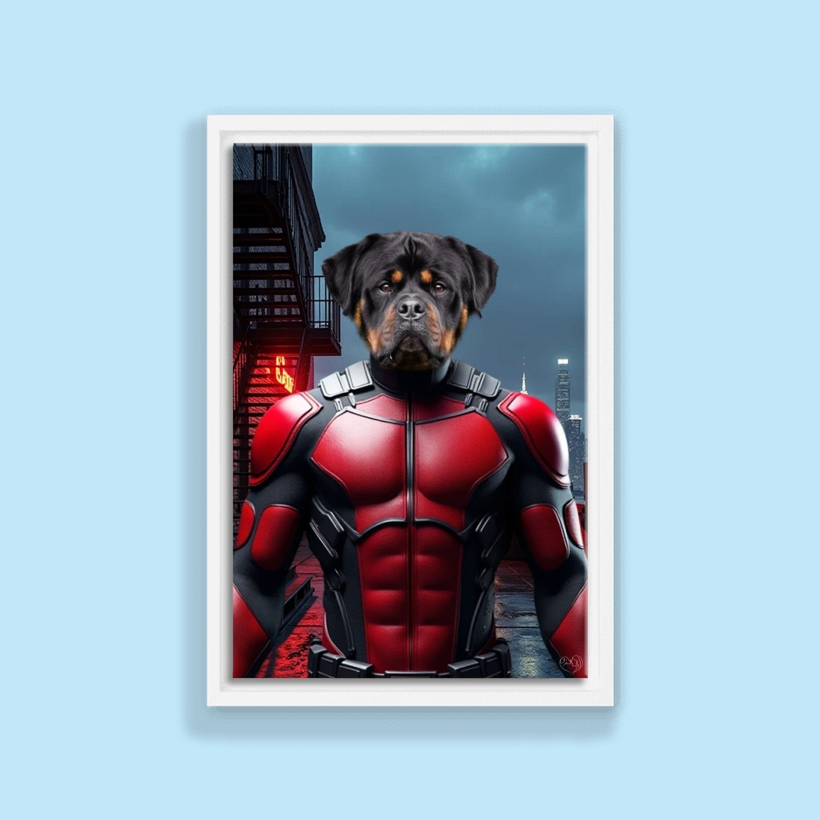 Dare Devil – Custom Pet Portrait - 1 Pet - Furr and Family