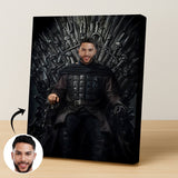 Dark Knight on Iron Throne Human Portrait - Human Portrait - Male - Furr and Family