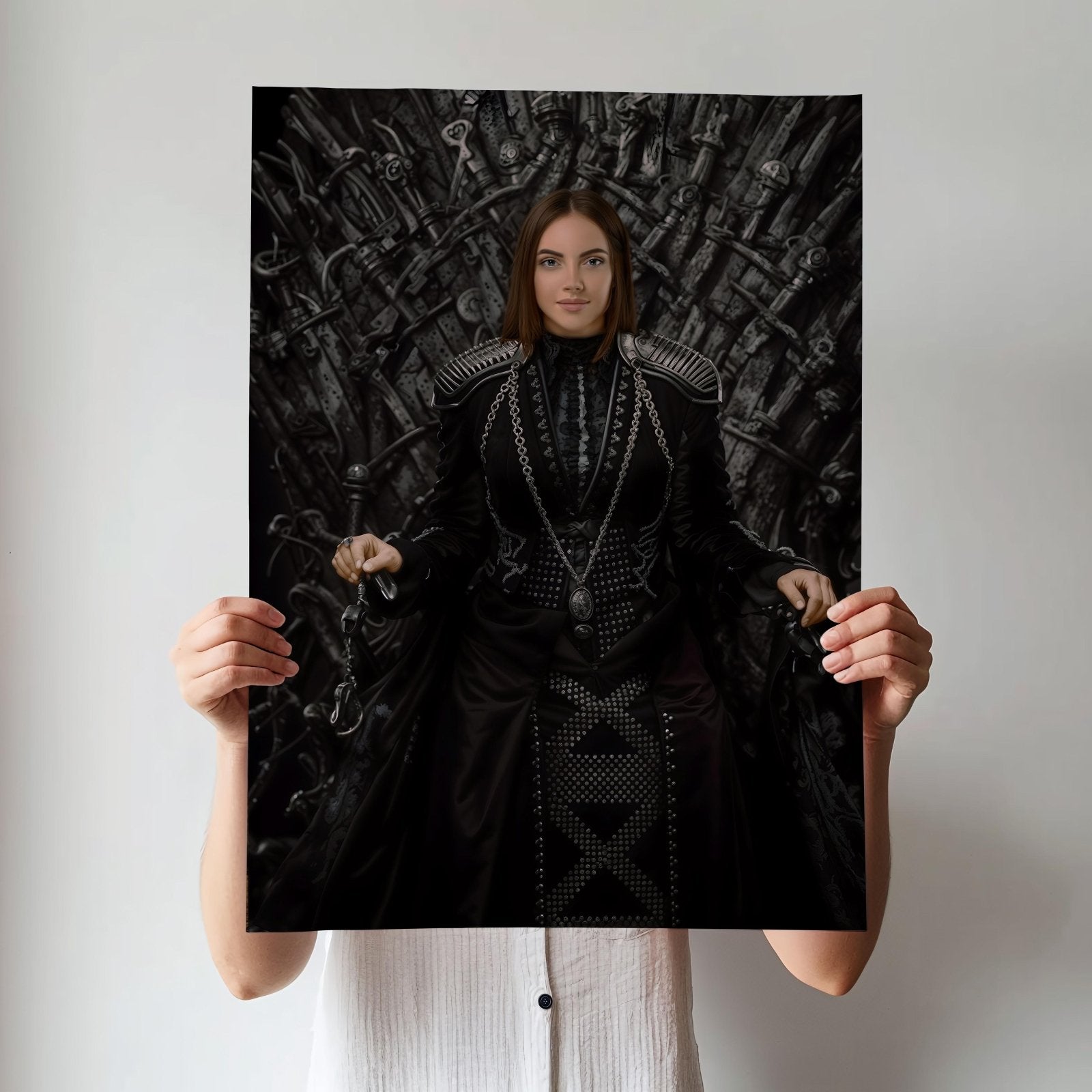 Dark Royal Queen Iron Throne Painting - Human Portrait - Female - Furr and Family