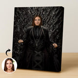 Dark Royal Queen Iron Throne Painting - Human Portrait - Female - Furr and Family
