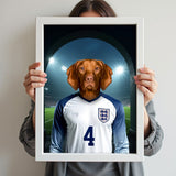 Declan Paw - fect – England Football Pet Art - 1 Pet - Furr and Family