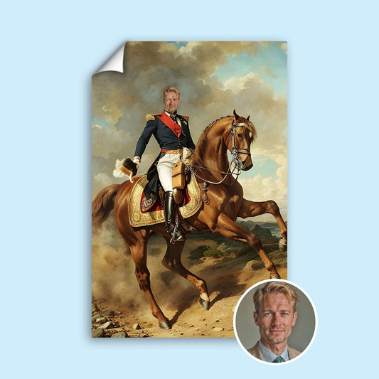 Desert Stallion Human Portrait - Human Portrait - Male - Furr and Family