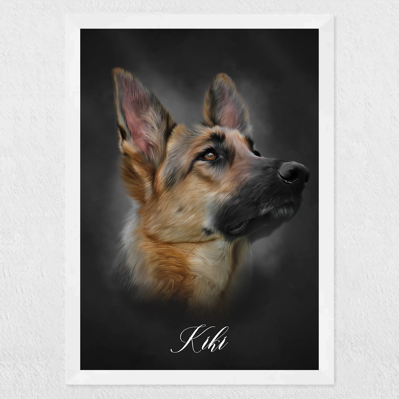 Digital Oil Paint Pet Art - Custom Pet Portrait - 1 Pet - Furr and Family