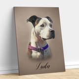 Digital Oil Paint Pet Art - Custom Pet Portrait - 1 Pet - Furr and Family