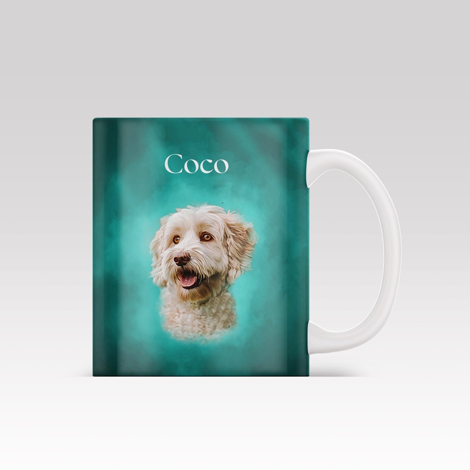 Digital Oil Painting - Custom Mug - 1 Pet - Furr and Family