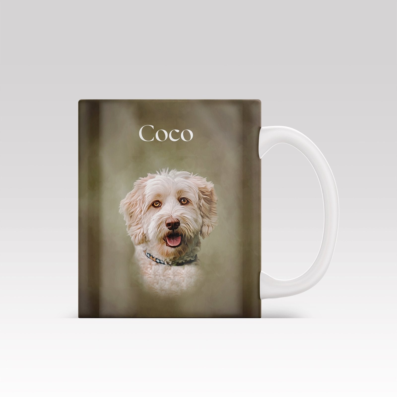 Digital Oil Painting - Custom Mug - 1 Pet - Furr and Family