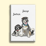 Disney Pet Art Style - Custom Pet Portrait - Disney Pet Portrait - 1 Pet - Furr and Family
