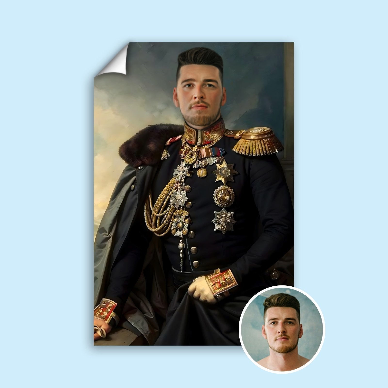 Elite Navy Marshal Human Portrait - Human Portrait - Male - Furr and Family