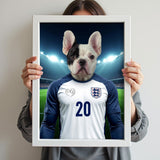 England’s Number 20 – Phil Foden Pet Portrait - 1 Pet - Furr and Family